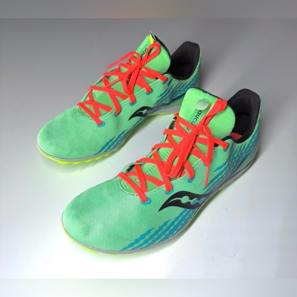 Saucony Men’s Havok XC Spike Green Running Shoes Size- 10 - Picture 7 of 9
